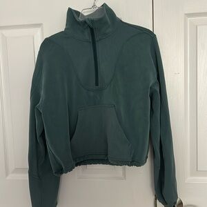 Green Lululemon Quarter Zip
